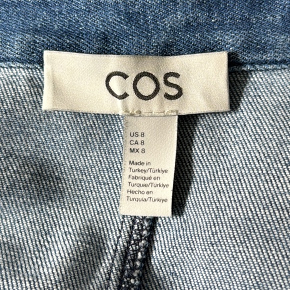 COS Midi Length Denim Dress - sz 8 - Picture 5 of 5